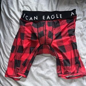 American Eagle Outfitters Red and Black Men's Boxer Briefs